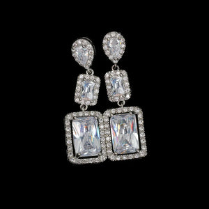 925 Silver Zircon Fairy Earrings