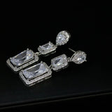 925 Silver Zircon Fairy Earrings