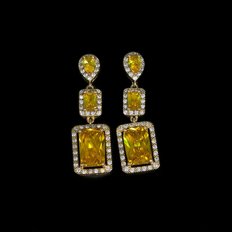 925 Silver Zircon Fairy Earrings