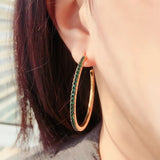 Sparkling Rainbow Glass Stone Earrings for Women