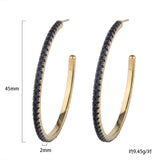 Sparkling Rainbow Glass Stone Earrings for Women