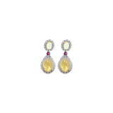 Zircon Earrings, 925 Silver Needle Earrings