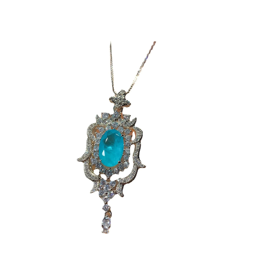 Diamond Pendant Necklace Simulation Treasure Creative Jewelry