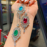 Diamond Pendant Necklace Simulation Treasure Creative Jewelry