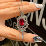 Diamond Pendant Necklace Simulation Treasure Creative Jewelry