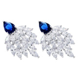 Elegant Zircon Earrings for Women, Perfect for Banquets and Parties