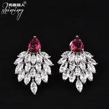 Elegant Zircon Earrings for Women, Perfect for Banquets and Parties