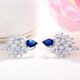 Elegant Zircon Earrings for Women, Perfect for Banquets and Parties