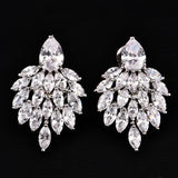 Elegant Zircon Earrings for Women, Perfect for Banquets and Parties