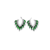 Elegant Wind 925 Silver Needle Earrings Set