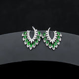 Elegant Wind 925 Silver Needle Earrings Set