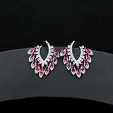 Elegant Wind 925 Silver Needle Earrings Set