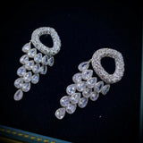 Stunning Zircon Earrings in Sterling Silver