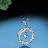 925 Silver Guard Wing Feather Pendant Small Version INS Wind Clavicle Necklace