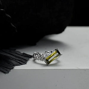 Real Jewels Beaded Texture Clip S925 Silver Earrings Olive Green
