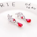 Zircon Long Tassel Earrings, Versatile Personality Jewelry
