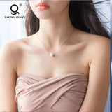 925 Silver Pearl Pendant Necklace Women's Jewelry