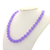 10mm Purple Alexandrite Beads Necklace DIY Jewelry Making 18''