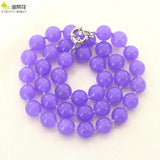 10mm Purple Alexandrite Beads Necklace DIY Jewelry Making 18''