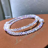 Crystal Chain with Pearl Bead Bracelet