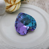 Crystal Glass Heart Charm 10/14/18/27 mm Love Beads Jewelry Making