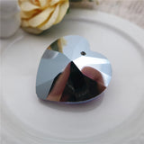 Crystal Glass Heart Charm 10/14/18/27 mm Love Beads Jewelry Making