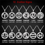 Zodiac Signs CZ Constellations Pendant Necklace with Chain