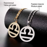 Zodiac Signs CZ Constellations Pendant Necklace with Chain