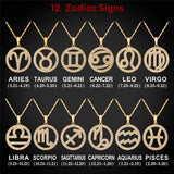 Zodiac Signs CZ Constellations Pendant Necklace with Chain