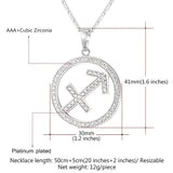 Zodiac Signs CZ Constellations Pendant Necklace with Chain