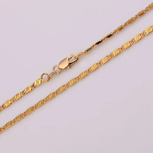 Men's Steampunk Gold Chain Necklace, 16-30 Inch Length