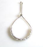 Adjustable Silver Tennis Bracelet with Zirconia Stones