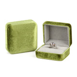 Green Velvet Jewelry Storage Box for Women