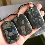 Gray Opal Stone Necklace Pendant Fine Jewelry for Women