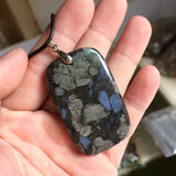Gray Opal Stone Necklace Pendant Fine Jewelry for Women