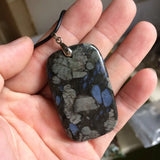 Gray Opal Stone Necklace Pendant Fine Jewelry for Women