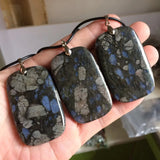 Gray Opal Stone Necklace Pendant Fine Jewelry for Women