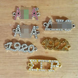 Greek Sorority Crystal Rhinestone Charms for Necklace and Bracelet