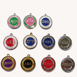 Greek Sorority Round Charms Sisterhood Pendant