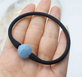 Green Amazonite/Aquamarine 14mm Bracelet 7.5 Inch