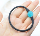 Green Amazonite/Aquamarine 14mm Bracelet 7.5 Inch