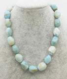 Green Amazonite Baroque Necklace 18in Beads Nature Woman