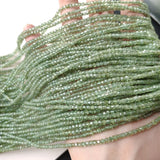 Green Apatite Square Faceted 2.3mm Loose Beads for DIY Jewelry Making