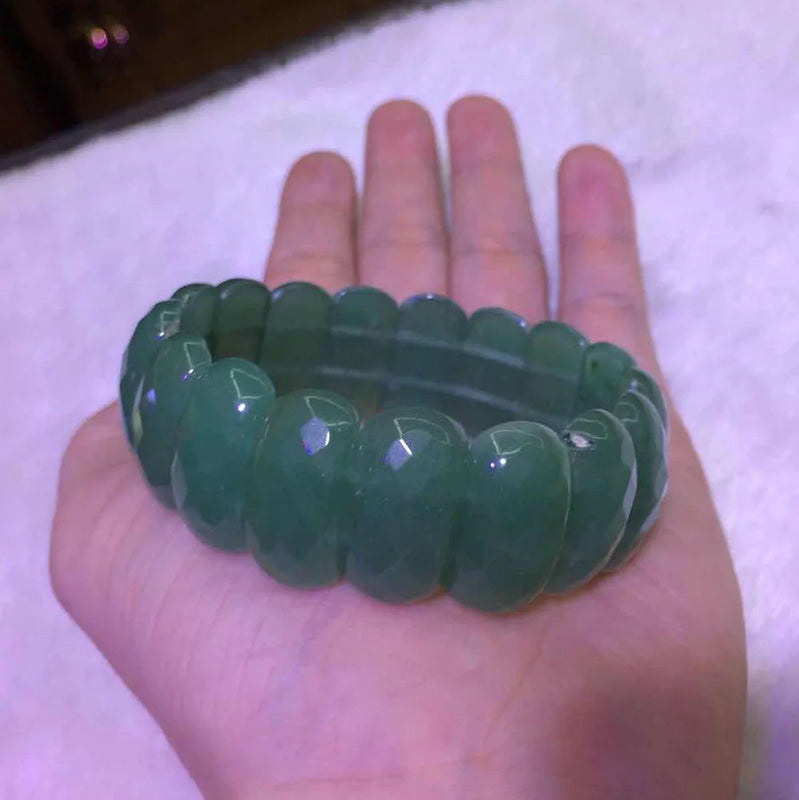 Green Aventurine Jade Stone Bracelet Bangle