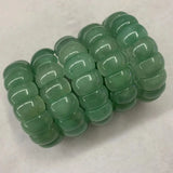 Green Aventurine Jade Stone Beads Bracelet Natural Gemstone Bangle
