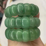Green Aventurine Jade Stone Beads Bracelet Natural Gemstone Bangle