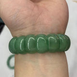 Green Aventurine Jade Stone Beads Bracelet Natural Gemstone Bangle