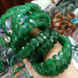 Green Aventurine Jade Stone Beads Bracelet Natural Gemstone