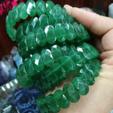 Green Aventurine Jade Stone Beads Bracelet Natural Gemstone