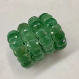 Green Aventurine Jade Stone Beads Bracelet Natural Gem Stone Bangle